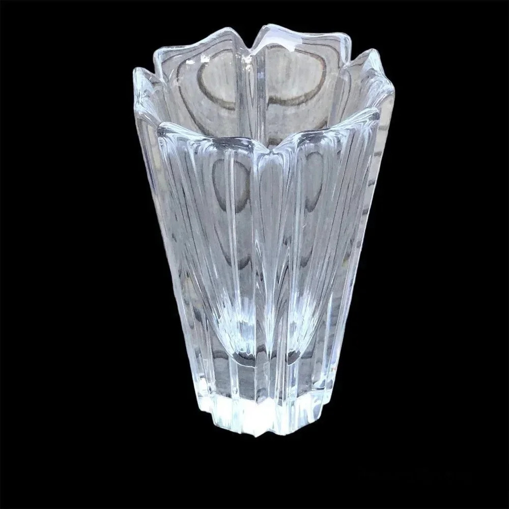 Orrefors Vintage Swedish Heavy Crystal "Corona" Vase